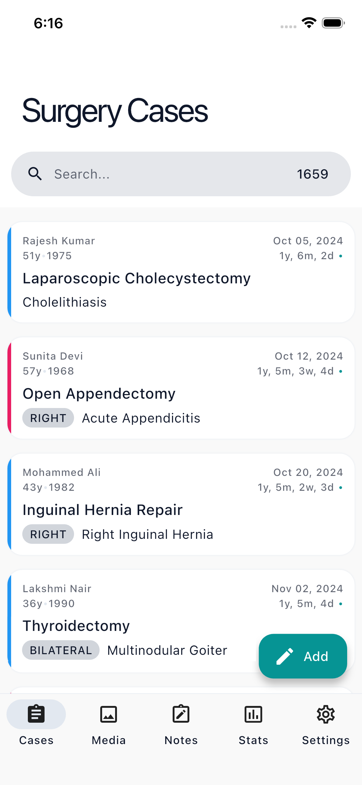 Surgery Cases